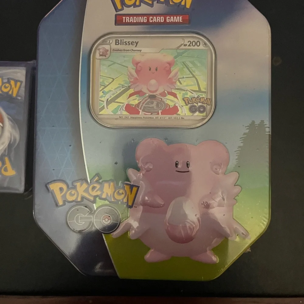 Pokemon GO Blissey Card Tin - Blue and Pink - Picture 2 of 5